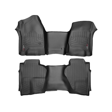 Weathertech Front and Rear Floorliners - Over The Hump, 445431-445423 445431-445423